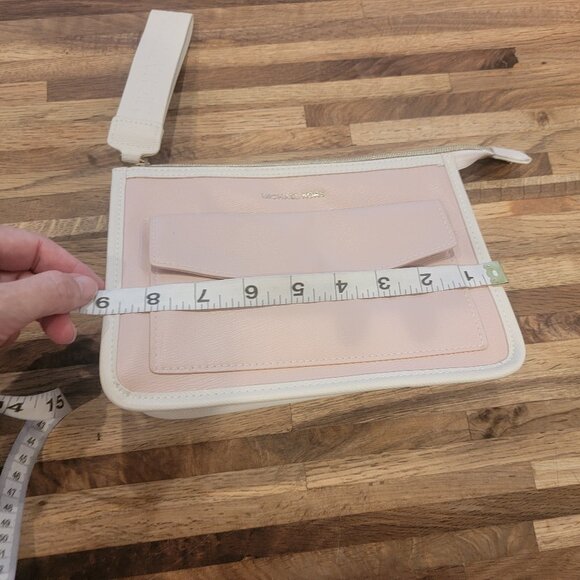Michael Kors Pale Pink Trousseau Bag Wristlet & Dust Bag NWOT - Picture 6 of 15